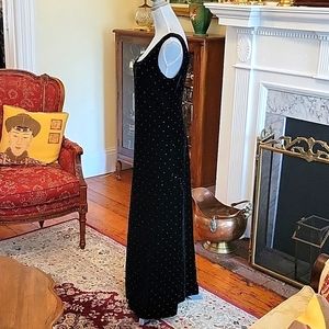 Vintage Nan Duskin Black Velvet Gown - image 1
